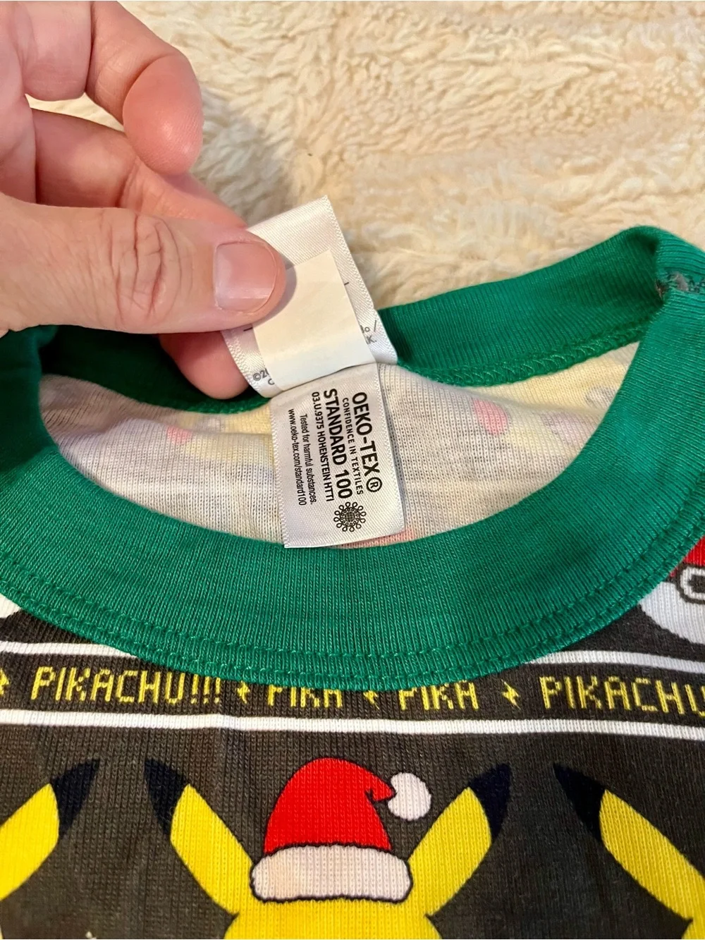 Hanna Andersson Pokémon Pikachu Christmas Pajamas Boys Size 12